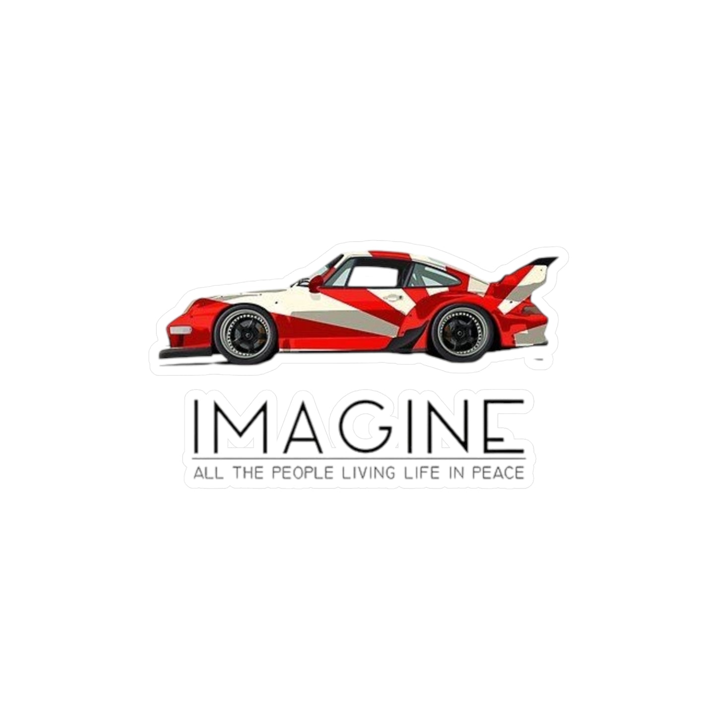 'Imagine' Porsche 911 Vinyl Decal