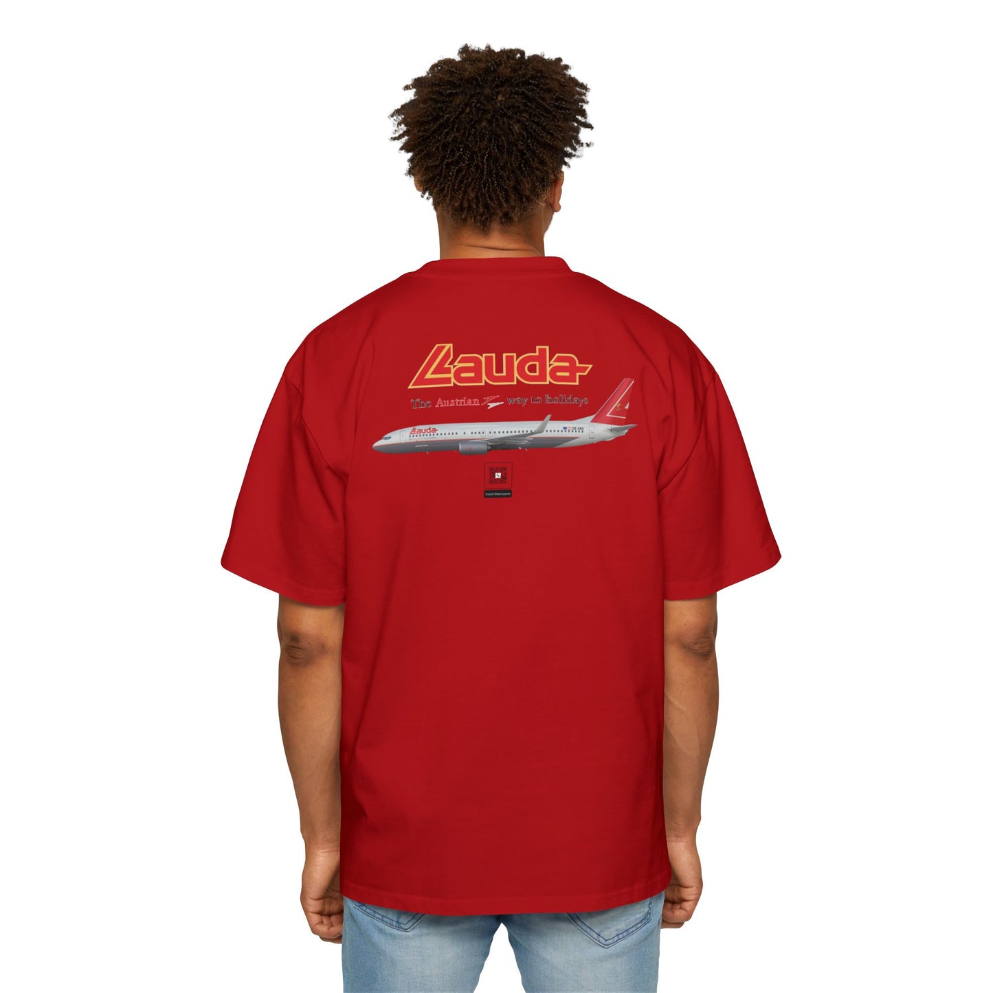 Lauda Airlines Graphic Heavy Oversized Tee