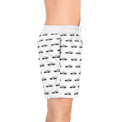 Vintage Porsche Carrera 3.2 Print Men's Swim Shorts