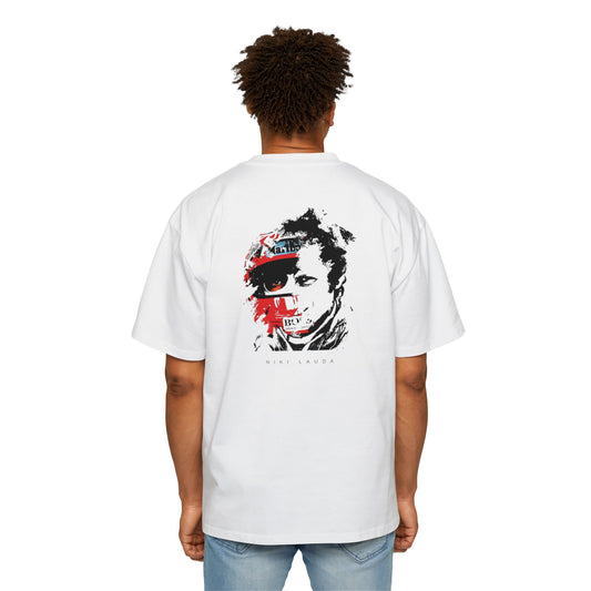 Niki Lauda Art - Men's Heavy Oversized Tee
