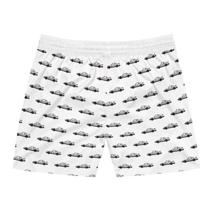 Vintage Porsche Carrera 3.2 Print Men's Swim Shorts - Fun & Stylish Beachwear