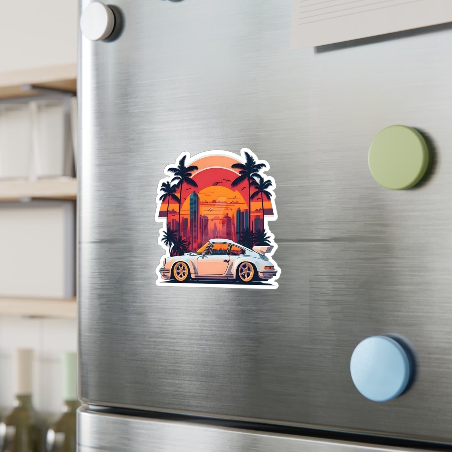 "Miami Vice" Porsche 911 Vinyl Decal