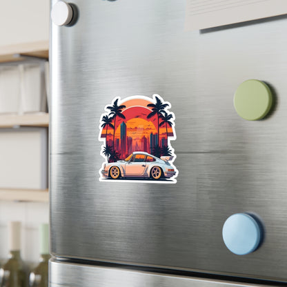 "Miami Vice" Porsche 911 Vinyl Decal