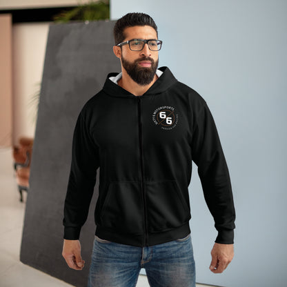 Vibrant Porsche 911 Car Art Unisex Zip Hoodie