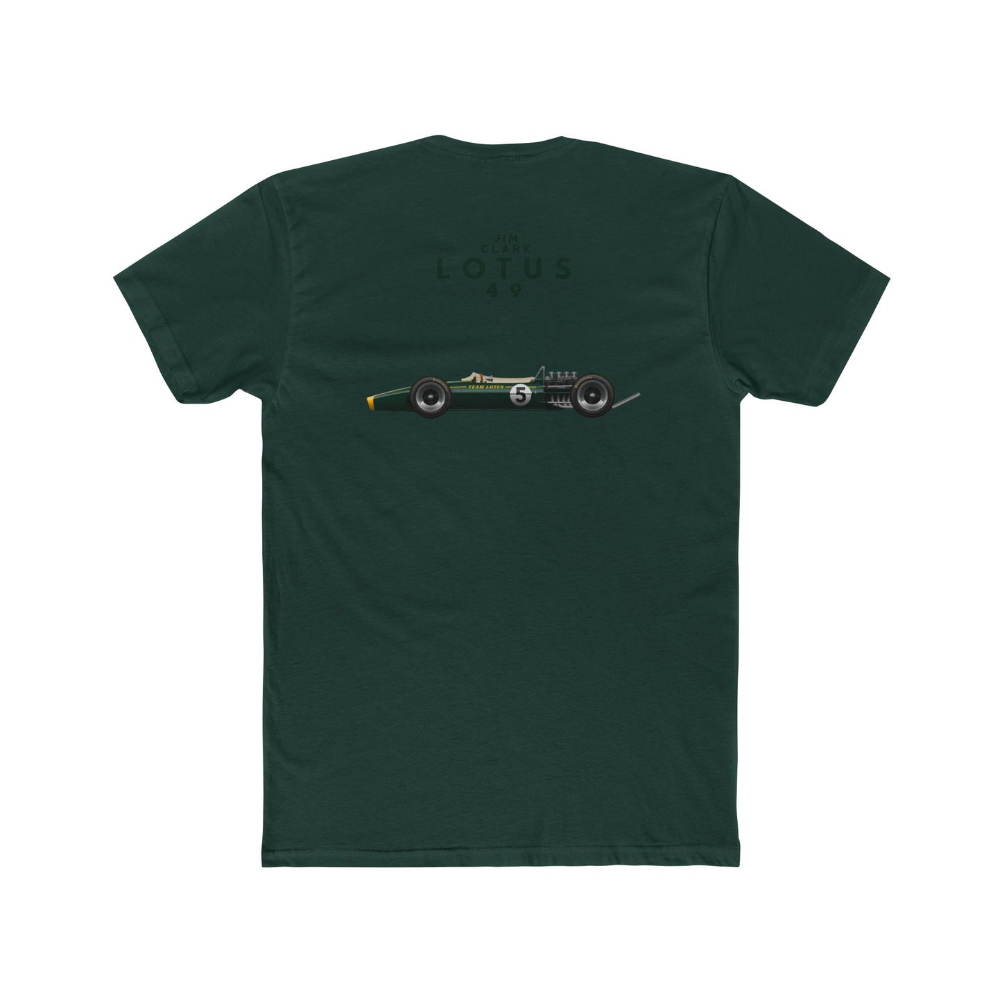 Unisex Crew Tee Classic Lotus 49 Race Car-Jim Clark
