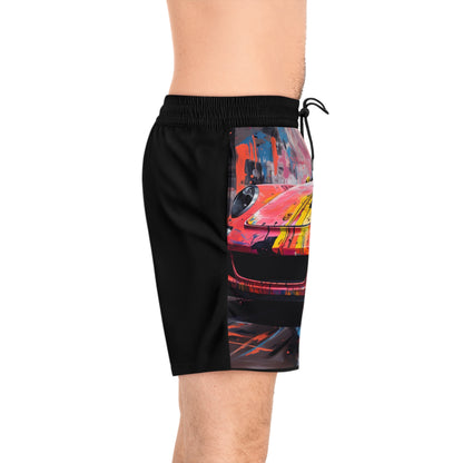 Porsche Color Swim Shorts - Men's Mid-Length Beachwear