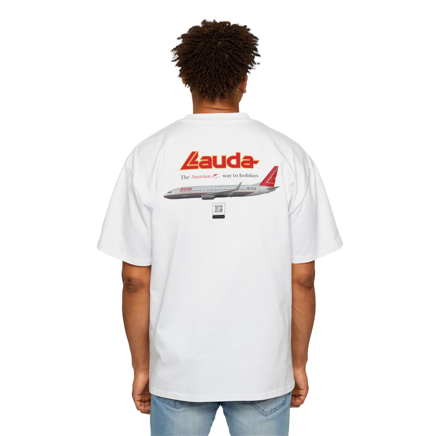 Lauda Airlines Graphic Heavy Oversized Tee