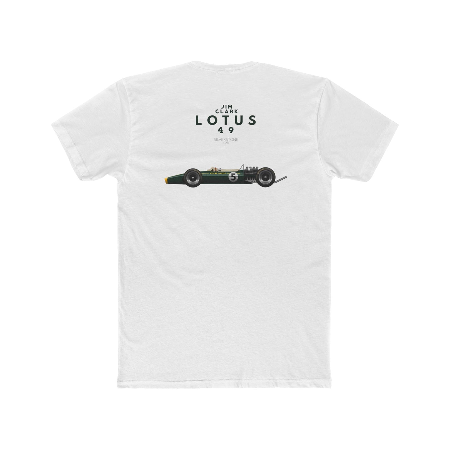 Unisex Crew Tee Classic Lotus 49 Race Car-Jim Clark