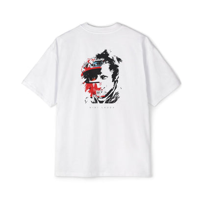 Niki Lauda Art - Men's Heavy Oversized Tee