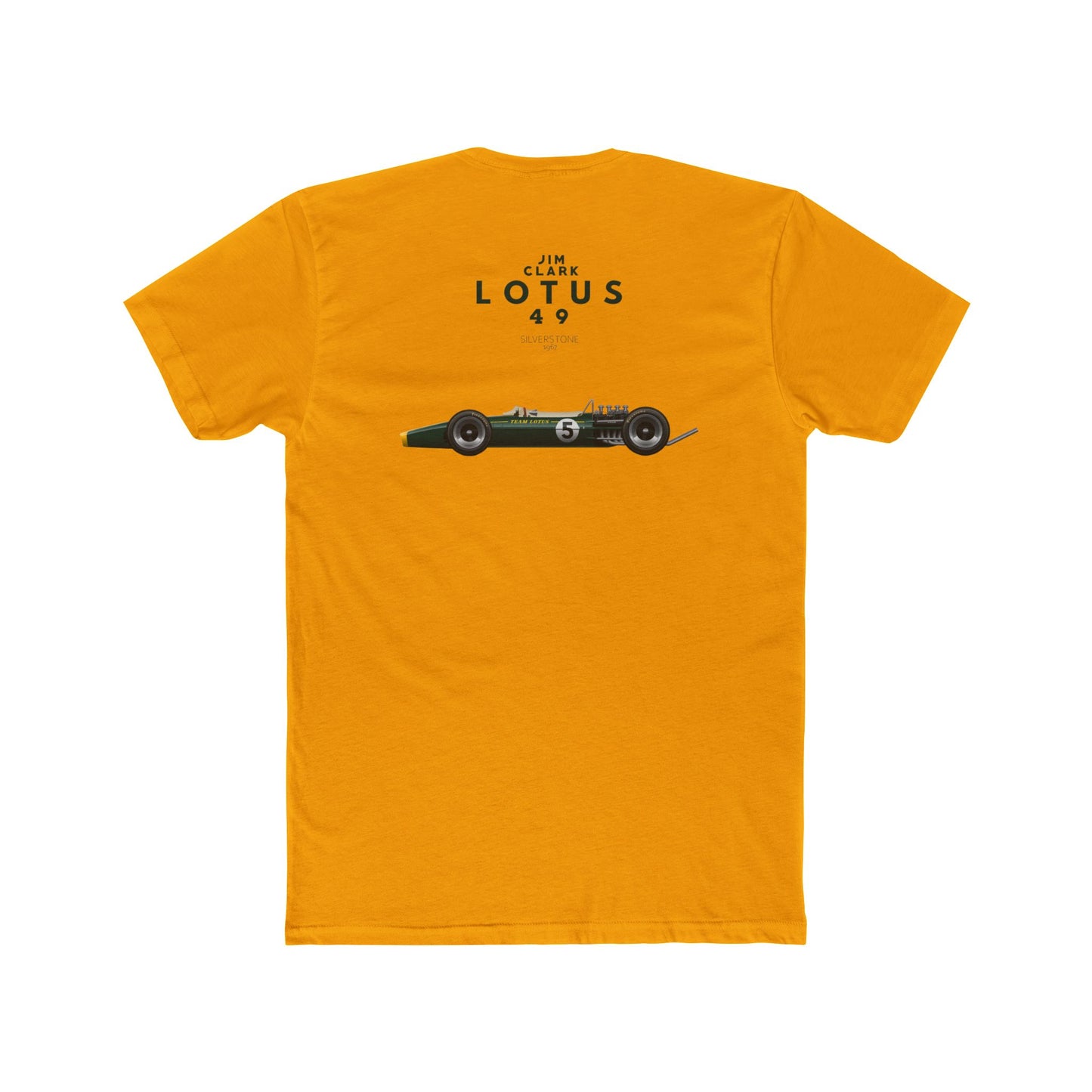 Unisex Crew Tee Classic Lotus 49 Race Car-Jim Clark
