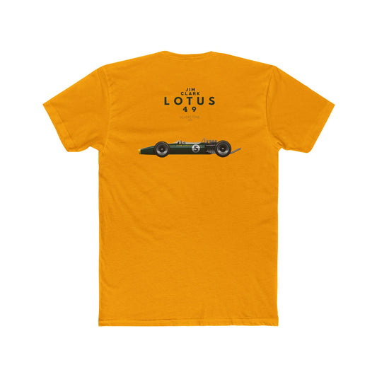 Unisex Crew Tee Classic Lotus 49 Race Car-Jim Clark