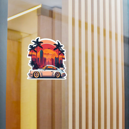 "Miami Vice" Porsche 911 Vinyl Decal